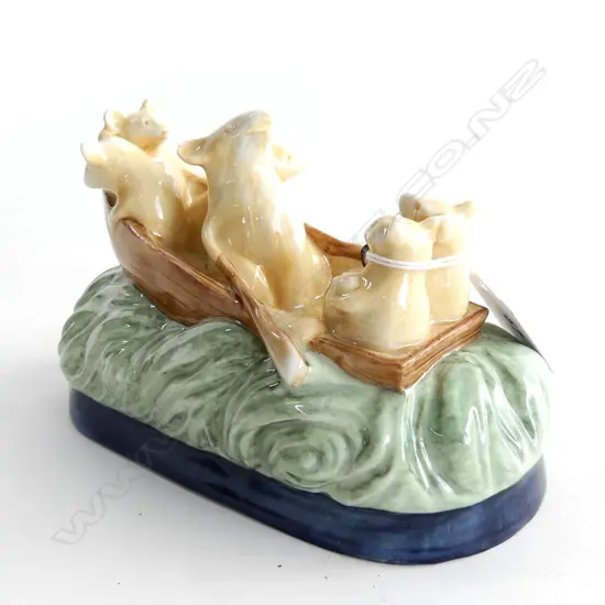 A Royal Doulton Archives, George Tinworth tribute group 'Cockneys in Brighton', modelled by Martyn Alcock, 2005, limited edition 6/150